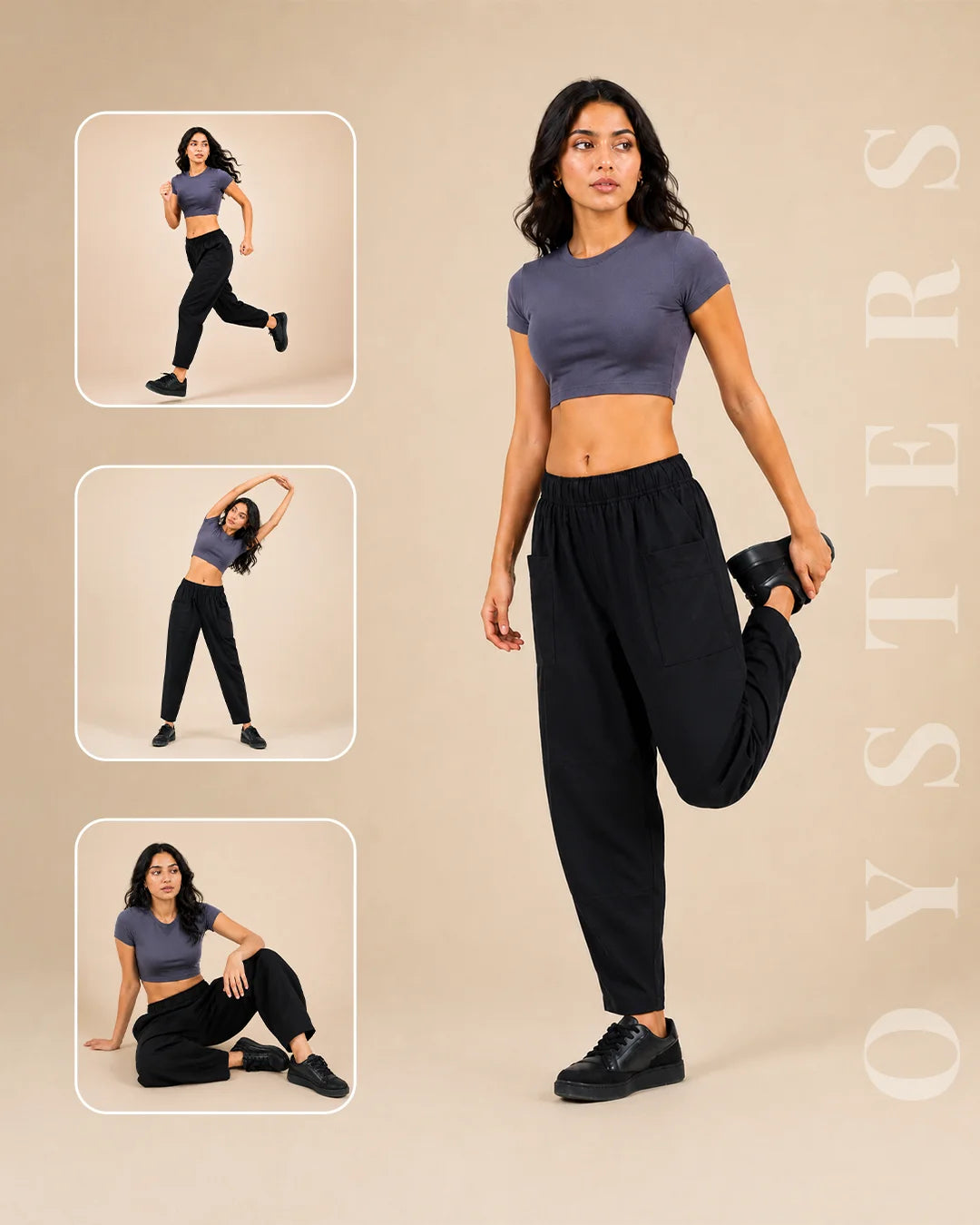 OYSTERS UTILITY BARREL PANTS FOR WOMEN