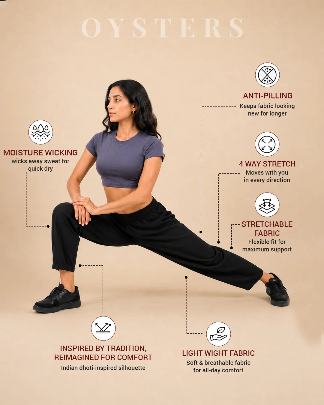 OYSTERS UTILITY BARREL PANTS FOR WOMEN