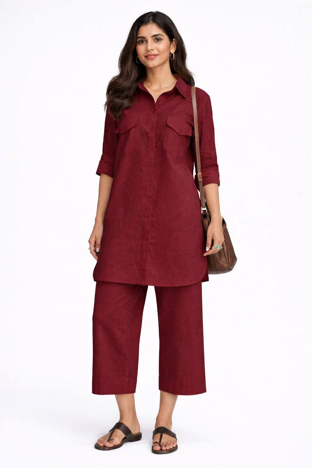 Maroon Serenity Co-ord Set
