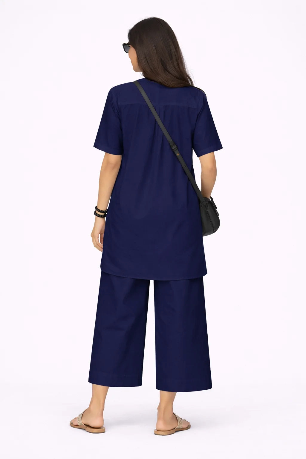 Navy Blue Ease Co-ord Set